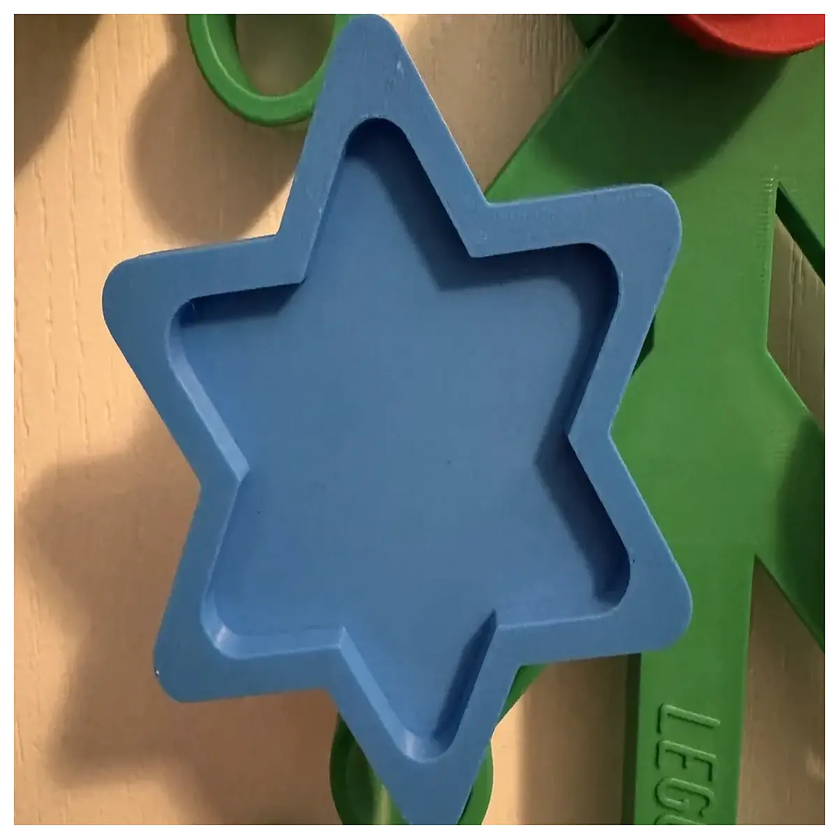 Jewish Star Brick Flower Ring Religious Symbol Festival Gift Wall Decor Jewish Culture Art