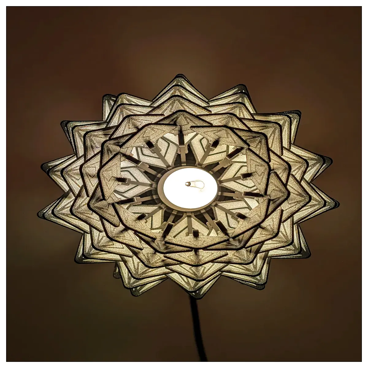 modern geometric printed aesthetic room decor night table lighting