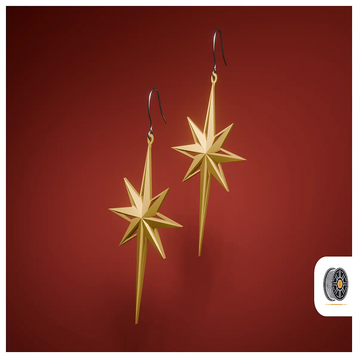 Christmas Star Earrings Women Festive Decoration Christmas Gift Holiday Accessories Sparkle Stud Earrings Festive Earring Jewelry