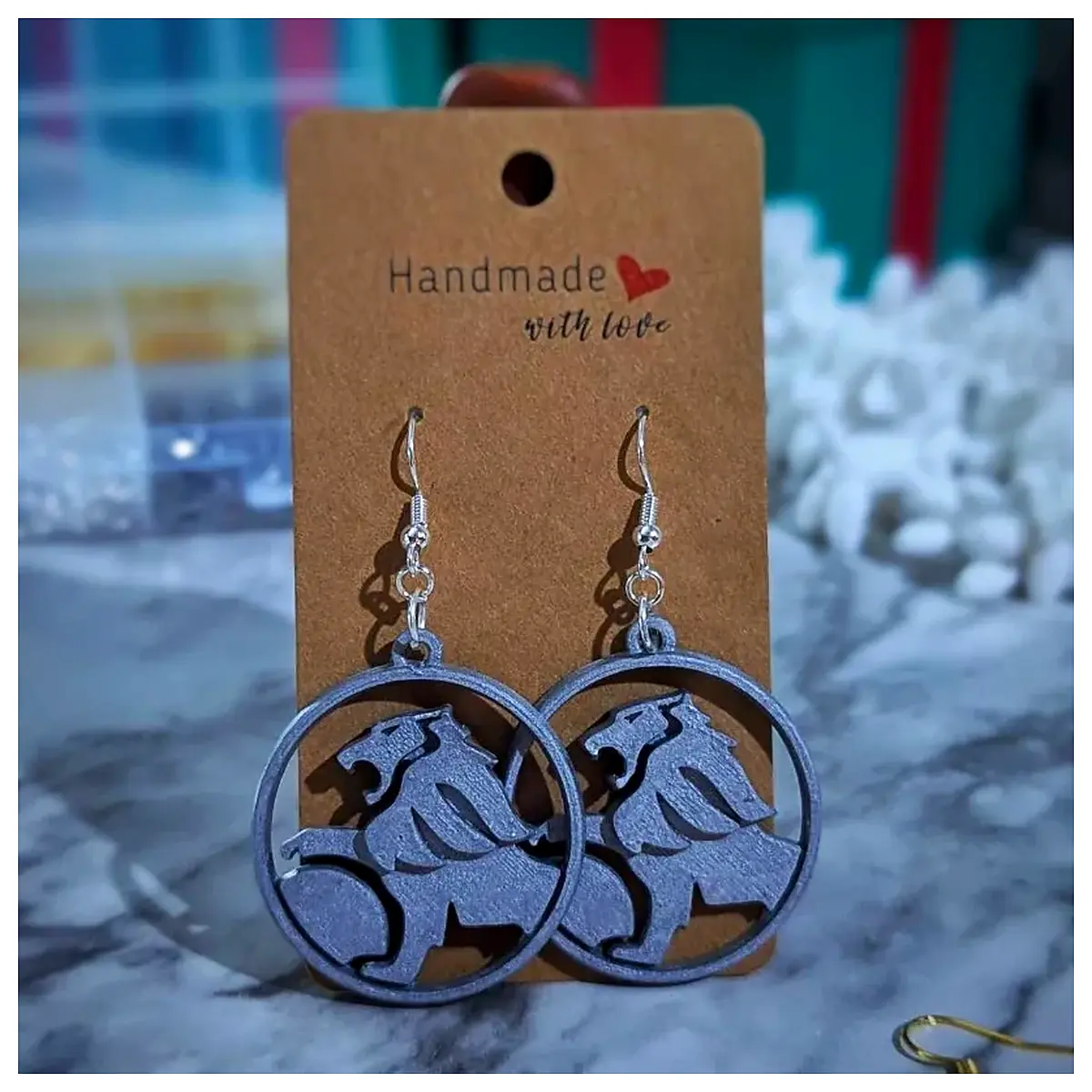 car emblem earrings jewelry automotive gift