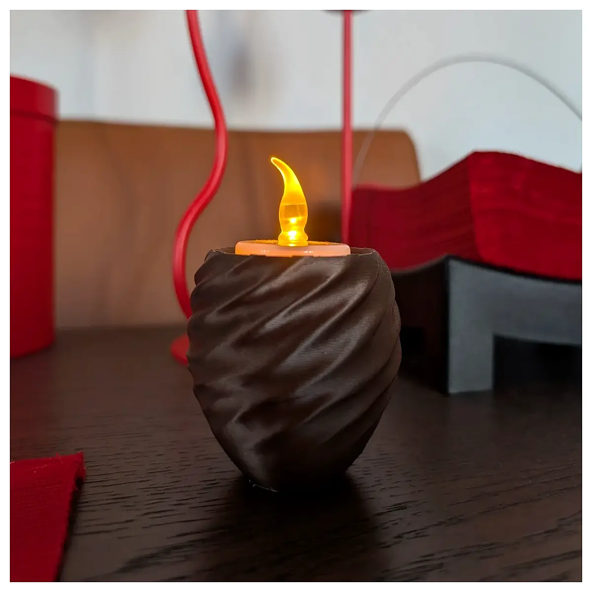 spiral decorative tea holder candle spiral ornament for home decor