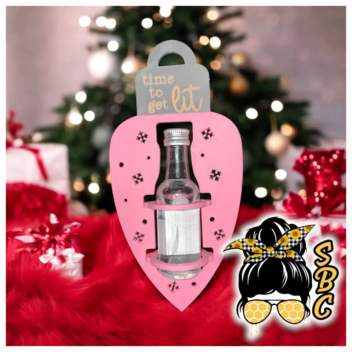 Christmas Bottle Holder Decoration Festive Atmosphere Christmas Tree Accessory Holiday Gift New Year Decoration