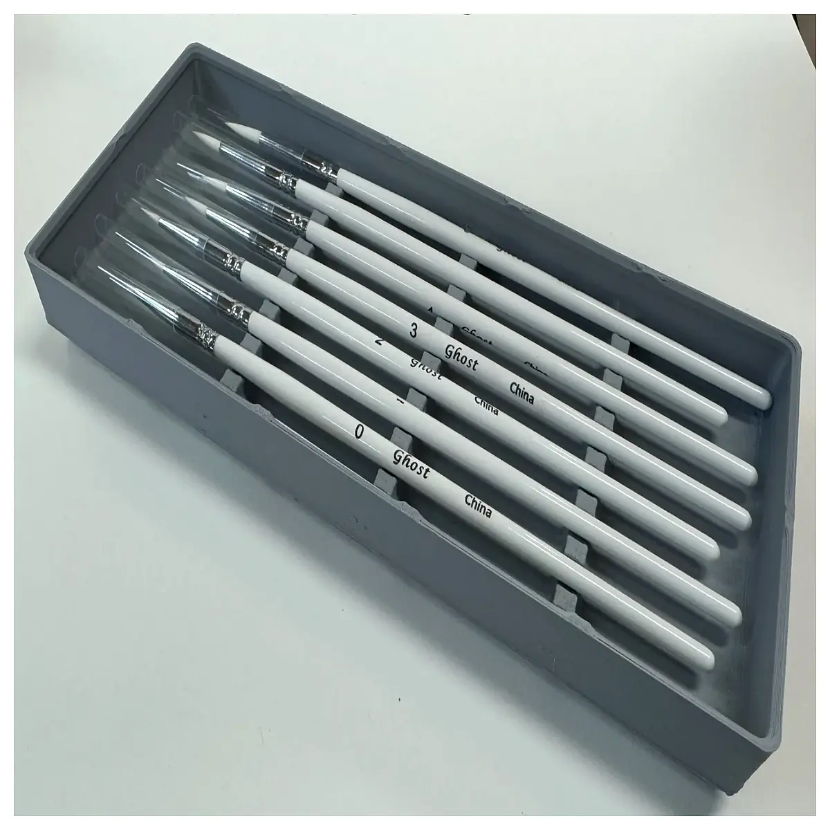Gridfinity 2x5 Brush Holder 2U 3U Versions Desktop Storage Art Supplies Organizer Paint Brush Rack Pencil Holder Workspace Organization