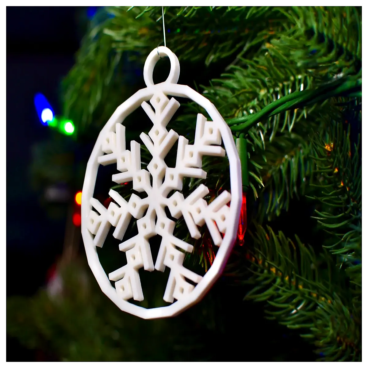 minimalist snowflake christmas tree ornaments for modern home decor