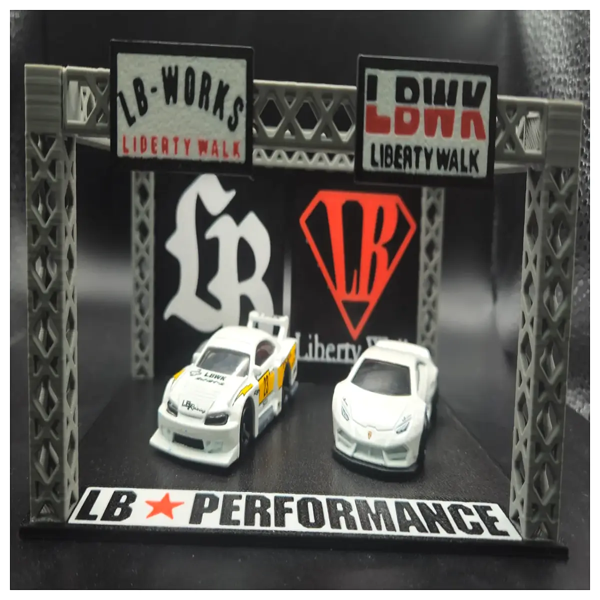 LBWK Display Car Garage Automotive Showcase Vehicle Car Exhibition Parts Auto Enthusiast Collection