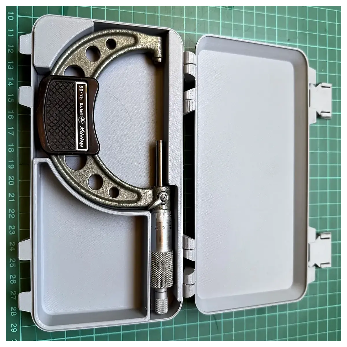 duty caliper case 50mm to 75mm protective storage box for vernier calipers durable plastic tool organizer