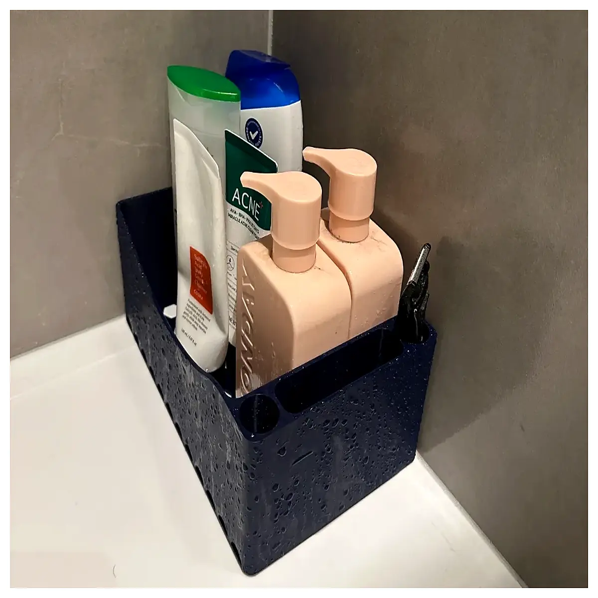 shower caddy corner shelf organizer for shampoo bottles storage rack bathroom hanging basket