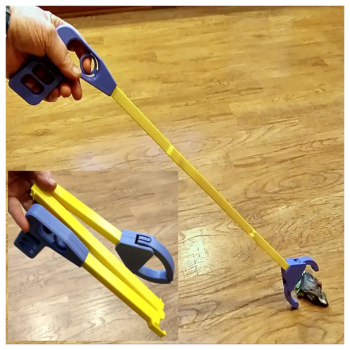 Folding Grabber Tool Picker Automatic Collector Outdoor Cleaning Gadget Yard Waste Pickup Easy Carry Picker