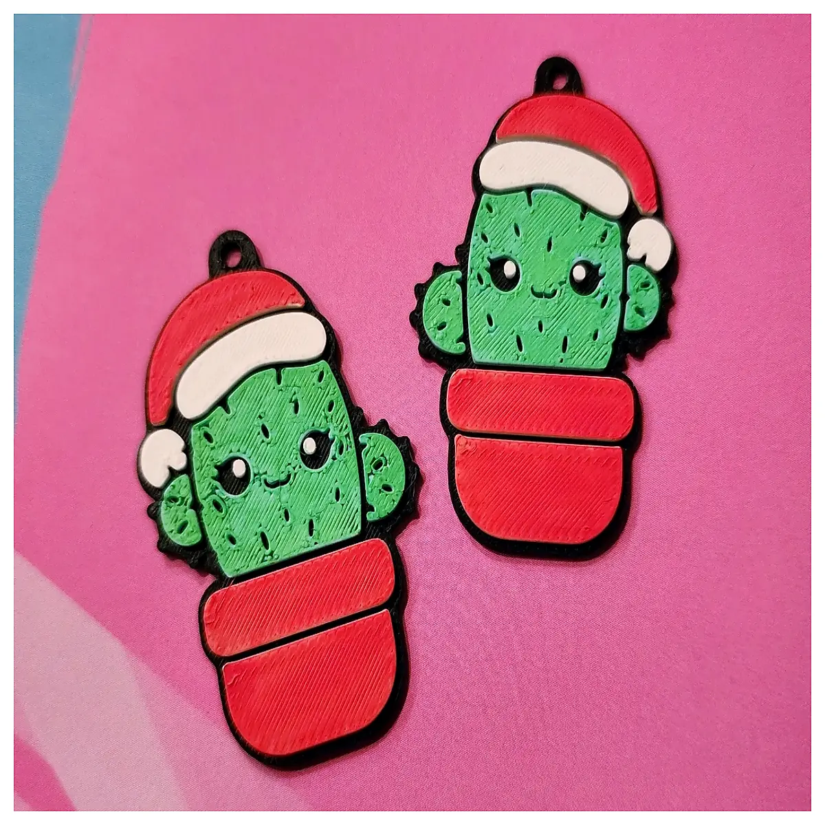 Cute Christmas Cactus Earrings Women s Festive Decoration Little Fairy Earrings Christmas Gift Cactus Accessories