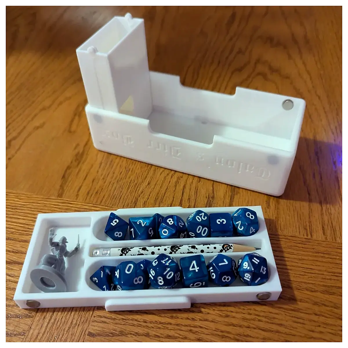 v6 dice tray non slip wooden dice box for d d weighted dnd accessories organizer