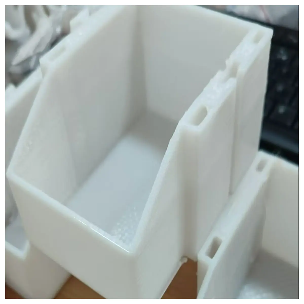 desktop storage organizer box with compartments for office supplies and makeup