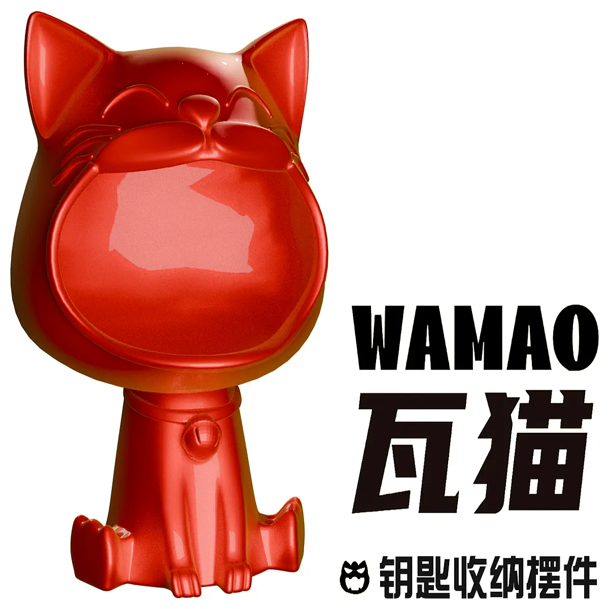 feng shui roof cat key holder statue cute ceramic pet doorstop home decor new housewarming