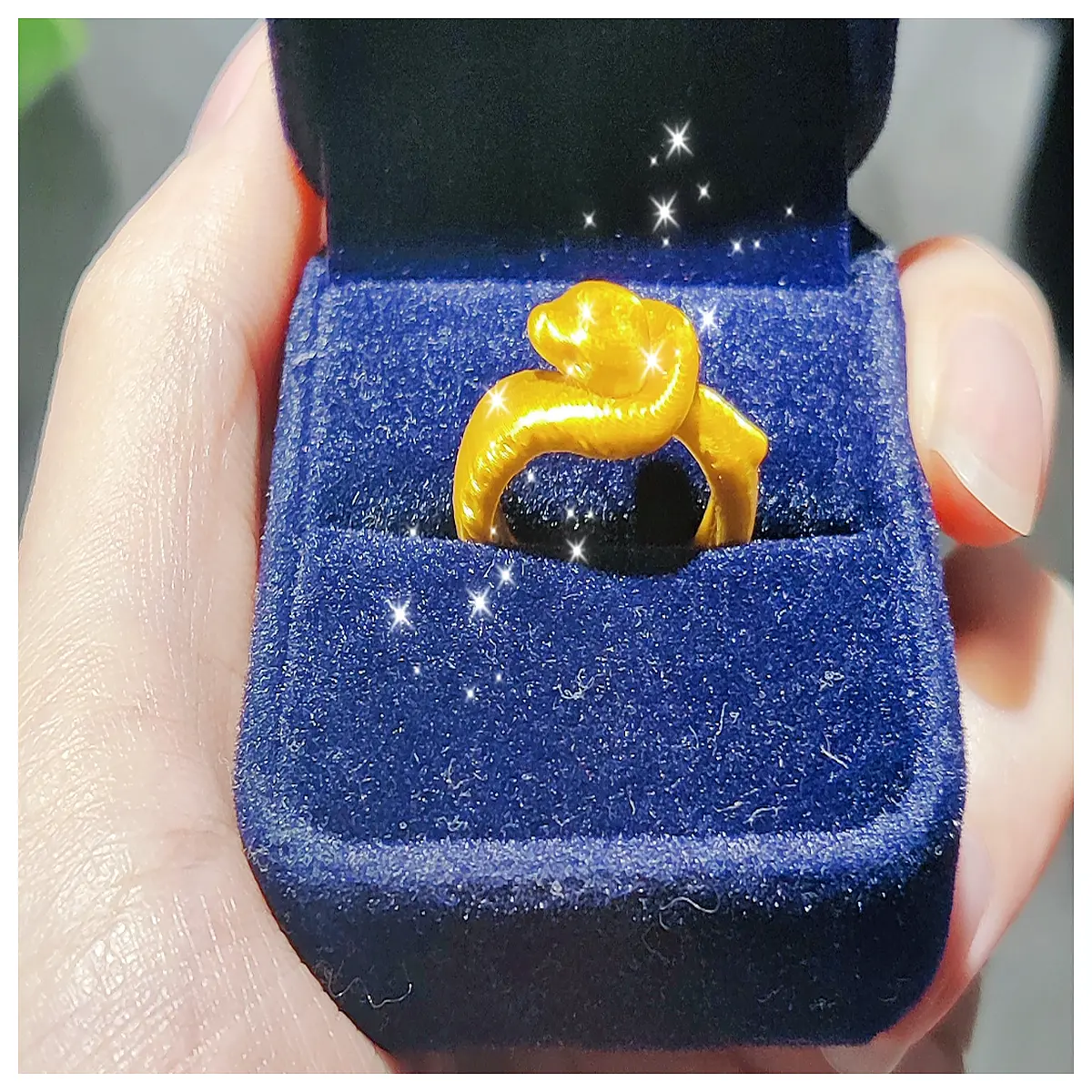 Golden Snake Ring Snake Year Lucky Ring Snake Zodiac Jewelry Snake Year Gift Snake Year Commemorative Ring Wholesale Rings