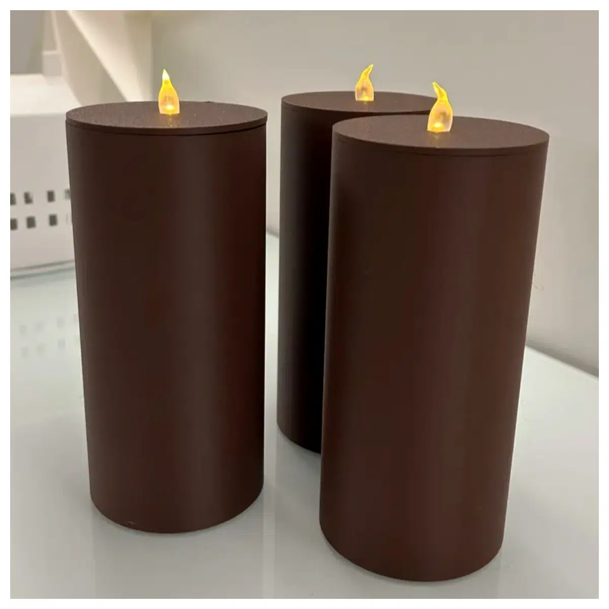 Christmas Candle Holder Cup Mat Decoration Festive Gift Christmas Tea Cup Stand Christmas Ornament Candle Accessories