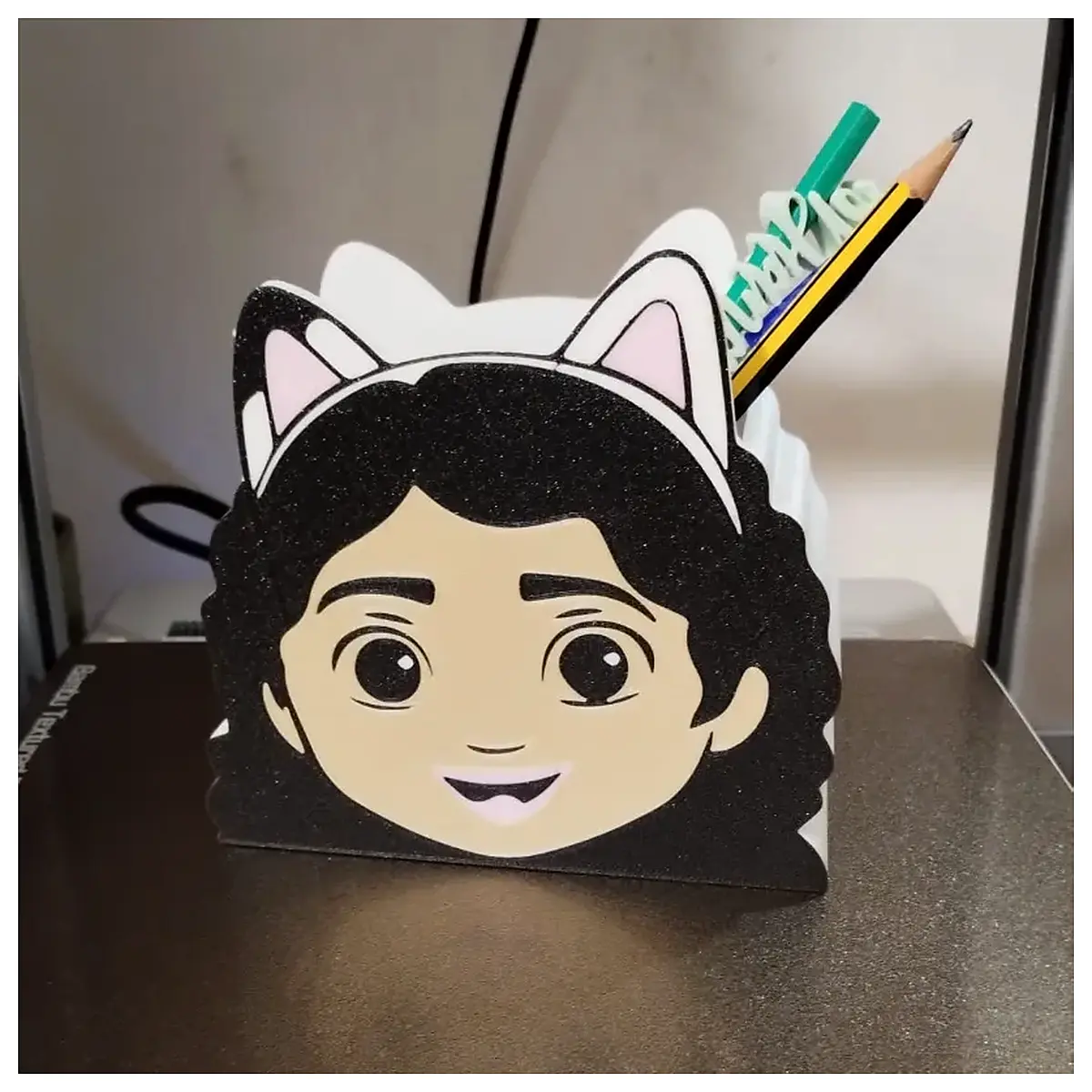 Gabi Pencil Holder Desk Organizer Pen Case Office Supplies Simple Design Lazy Person Essential No Support Needed