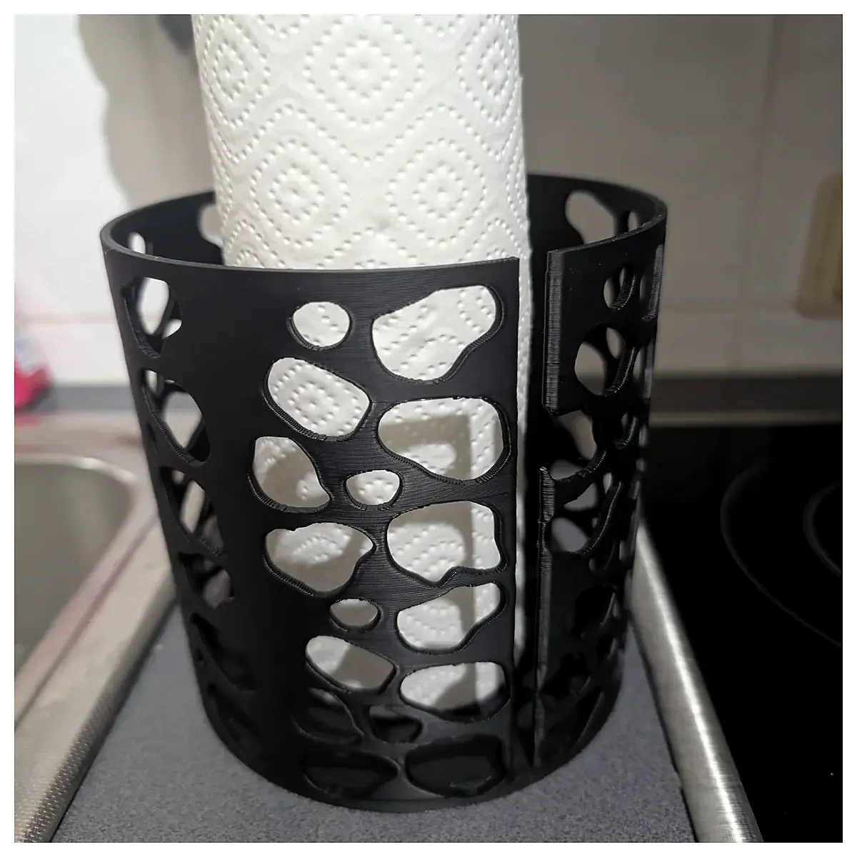kitchen paper towel holder counter wall mount roll dispenser organizer