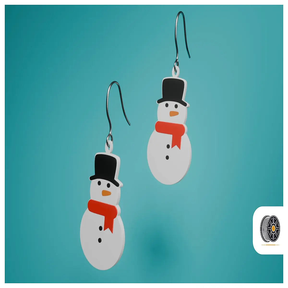 Mini Snowman Earrings Small Cute Christmas Accessories Festive Gift Christmas Decoration