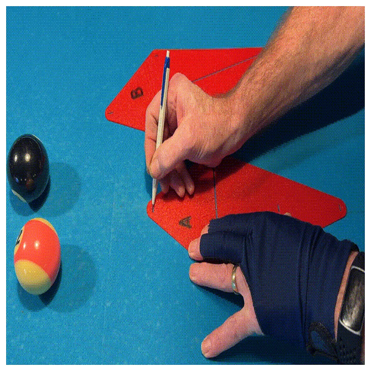 Billiard Table Marking Template Table Measurement Tool Tournament Setup Cue Sports Accessory Court Planning Standards
