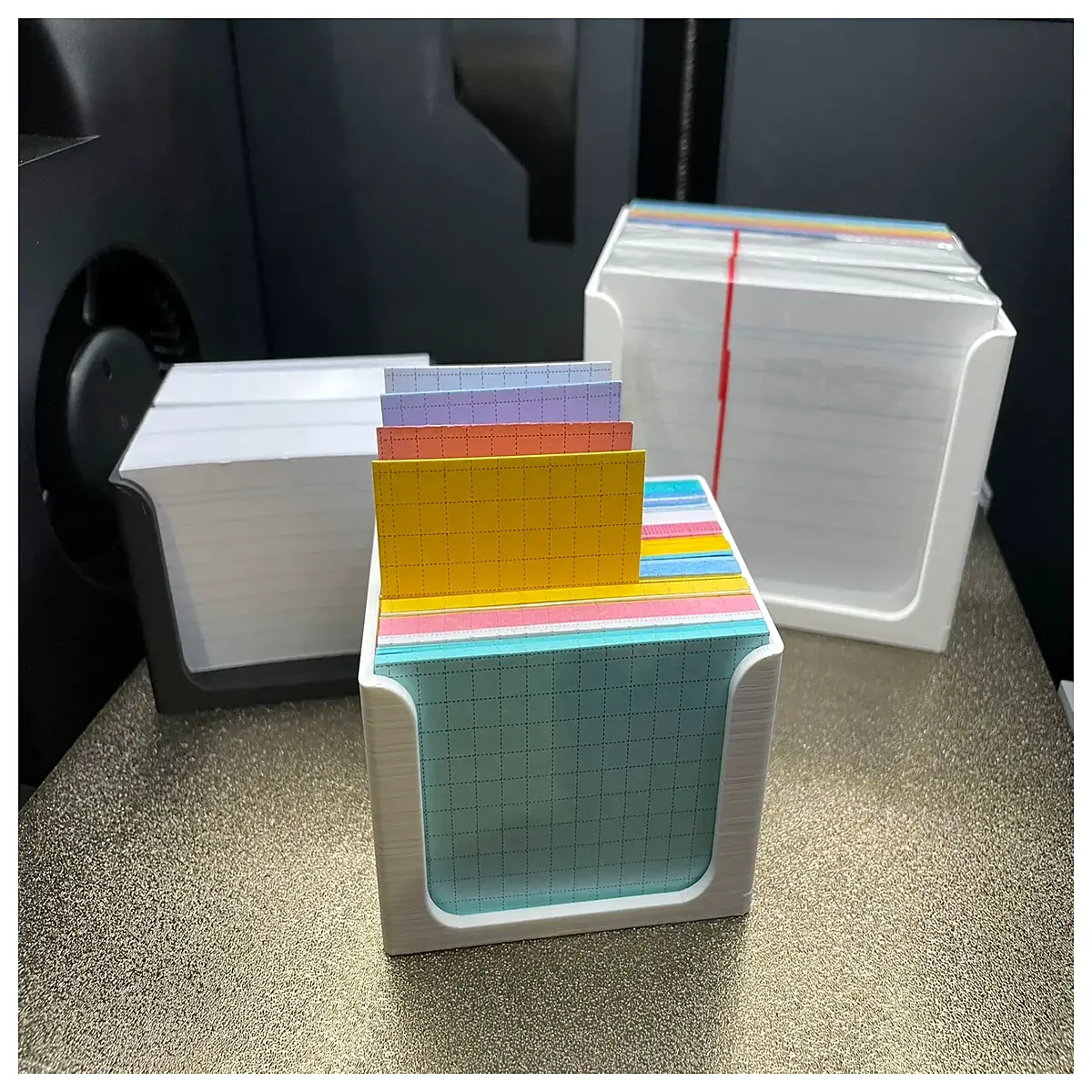 A7A8 Index Card Holder Desk Filing System Automatic Card Dispenser Organizer Document Storage