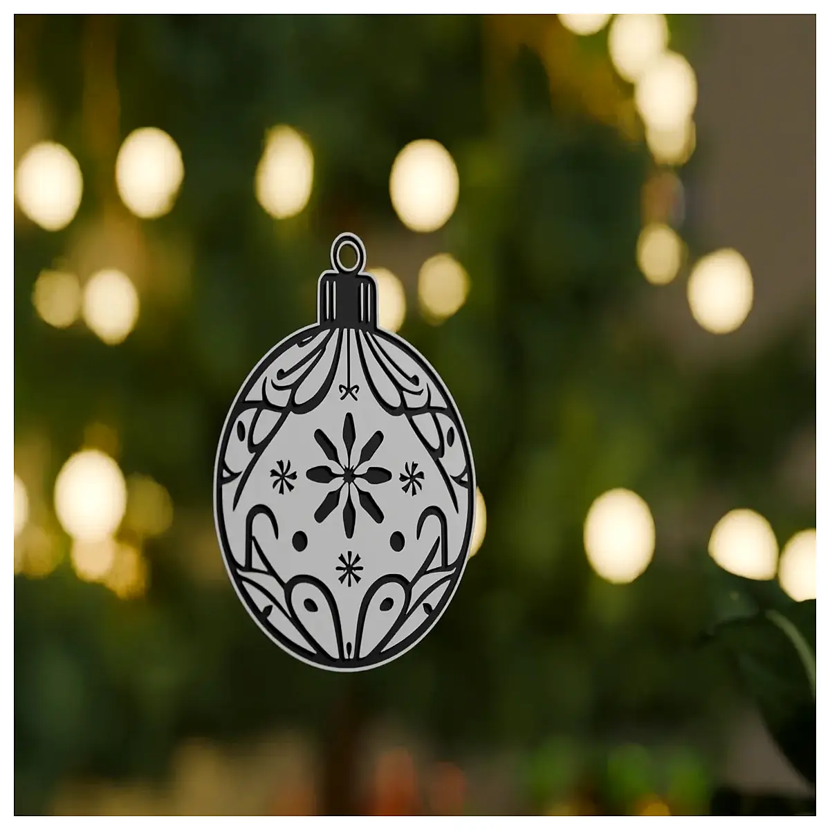 Christmas Ornament Ball Simple Geometric Multi Christmas Decoration Festive Gift