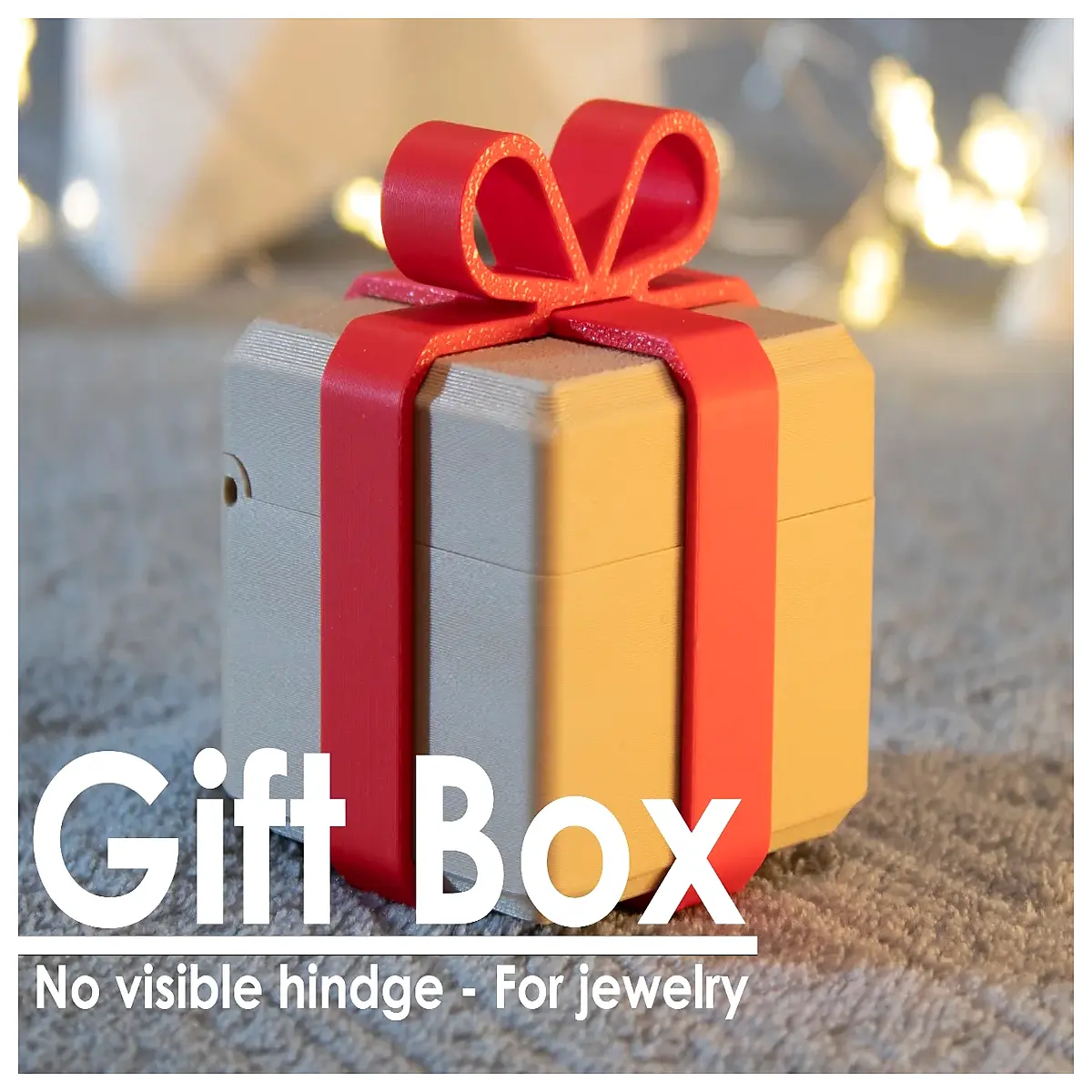 Gift Box Hidden Hinge Concealed Box Surprise Gift Box Secret Hinged Container Gift Presentation Box