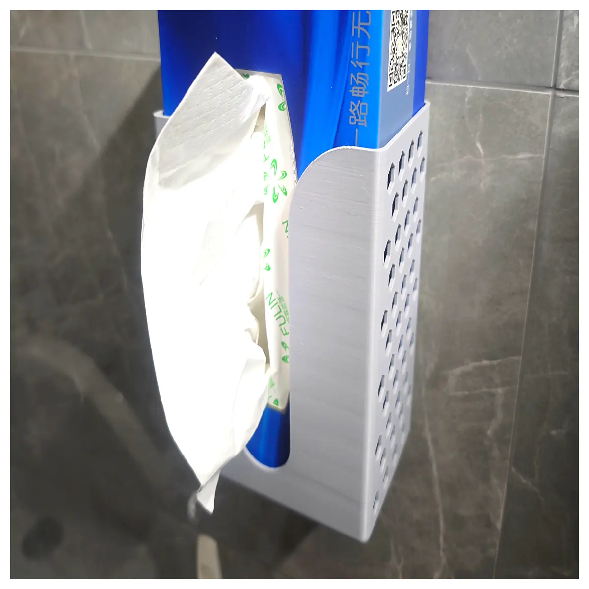 wall mounted tissue box holder bathroom vanity toilet paper dispenser rack organizer
