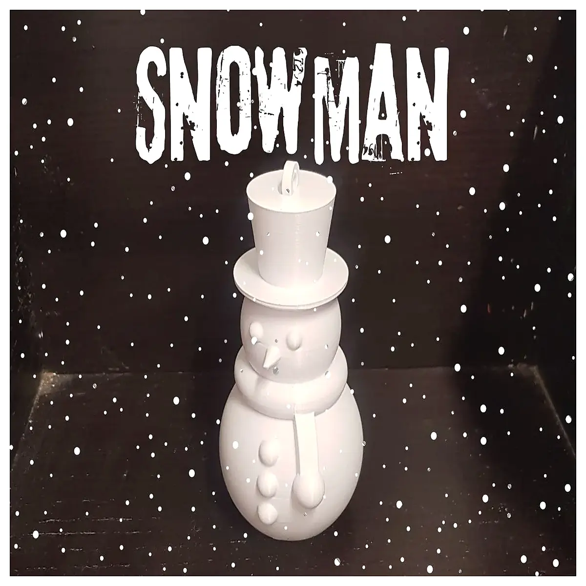 Little Snowman with Ring Toy Christmas Gift Kids Snowman Decoration Cute Snowman Model Festive Ornament