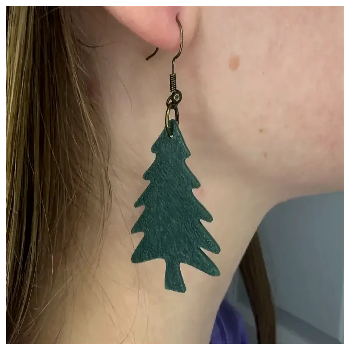 Christmas Tree Earrings 25g Simple Miniature Festive Decoration Christmas Gift Jewelry Xmas Earring Accessories