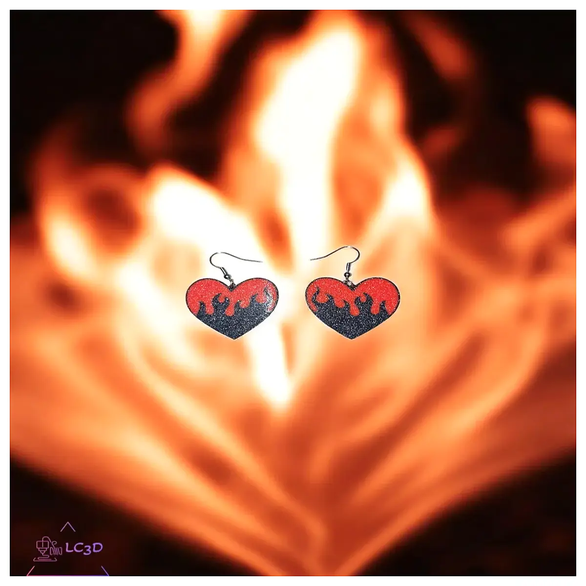 Flame Earrings Women s Style Romantic Love Jewelry Simulated Flame Earrings Girls Gift Accessories Parts