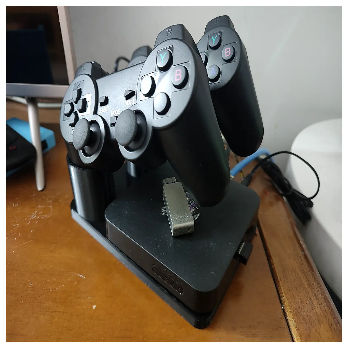 gaming controller organizer for ps5 switch dock holder desk accessory