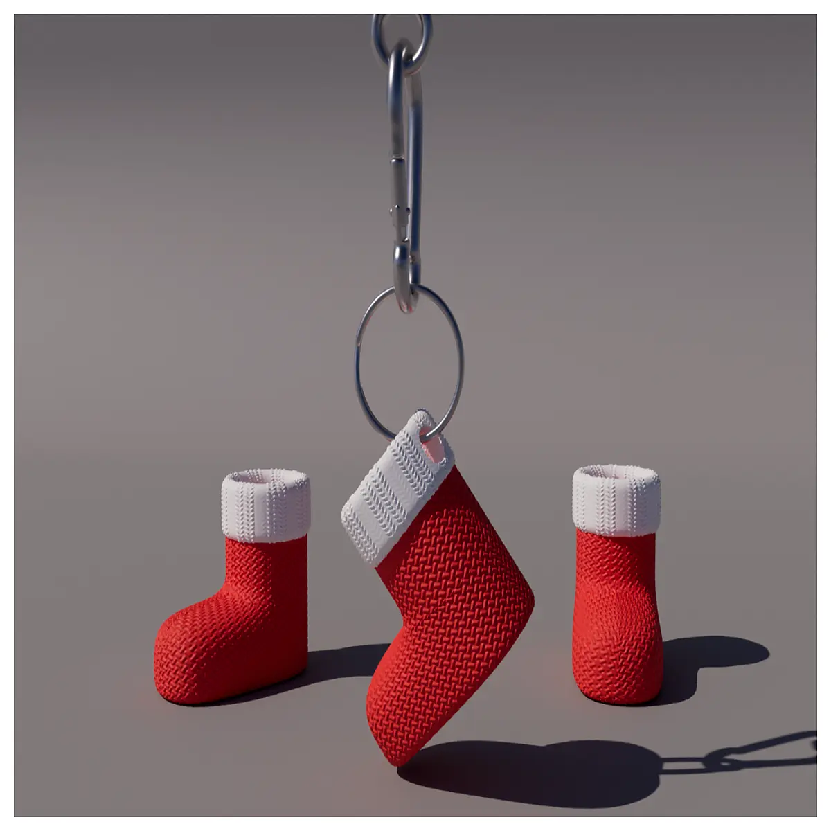 Christmas Snowman Boot Charms Ornament Knitted Decoration Festive Gift Hanging Accessory Xmas Decoration