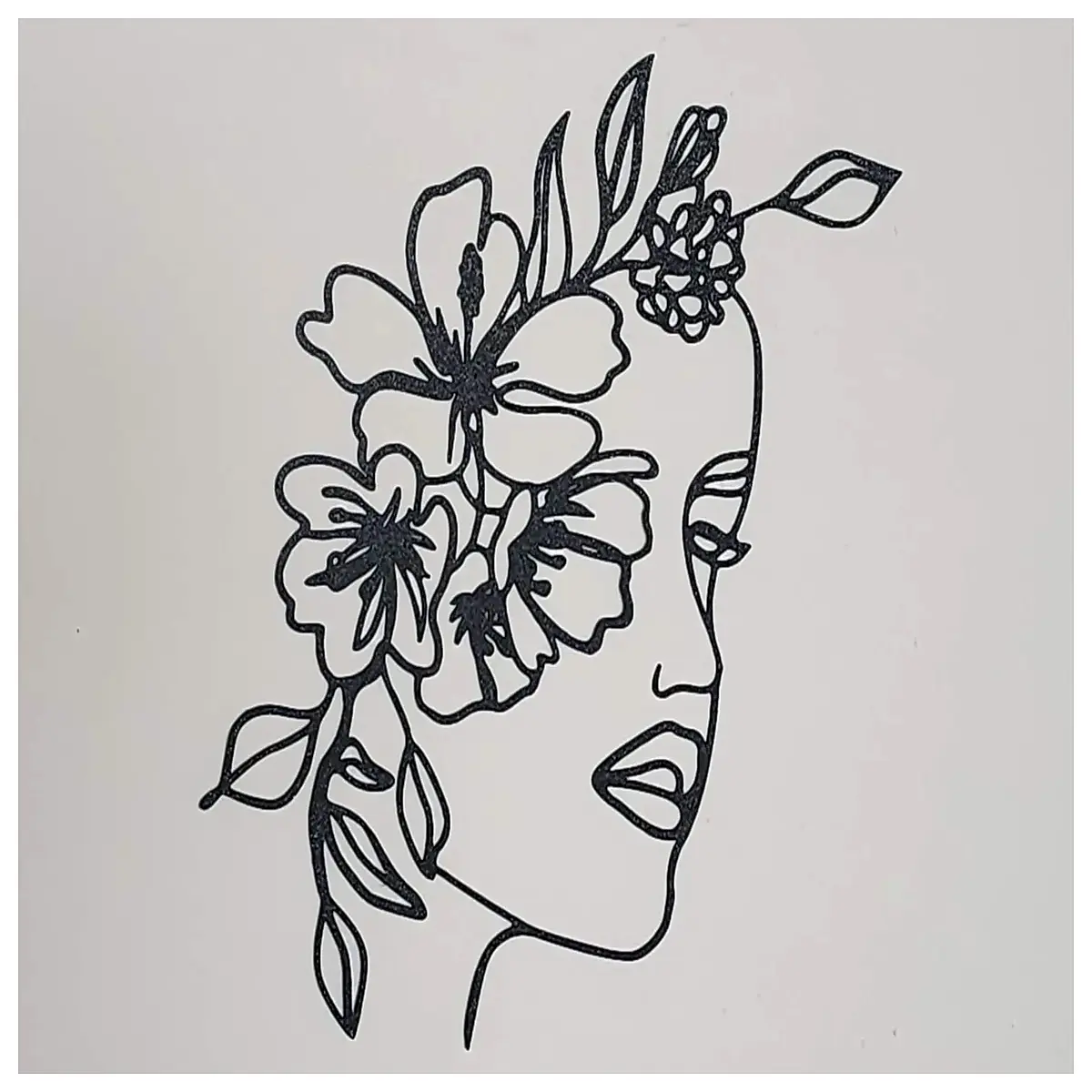 Woman Silhouette Wall Art Decorative Wall Hanging Modern Minimalist Living Room Decor Art Wall Decals