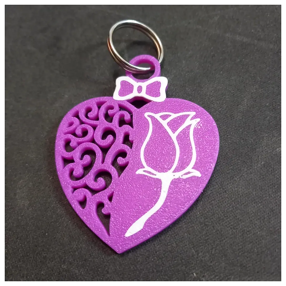 cute keychain for women girls shiny metal love symbol bag charm romantic girlfriend boyfriend durable car keys holder accessory