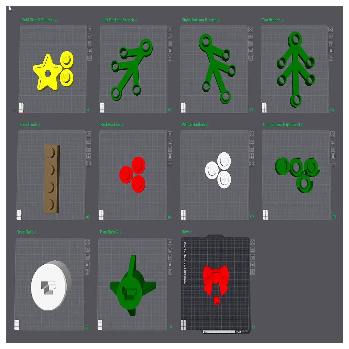 PixelDot Building Block Christmas Tree DIY Assembly Creative Home Decor Holiday Gift Toy Puzzle Christmas