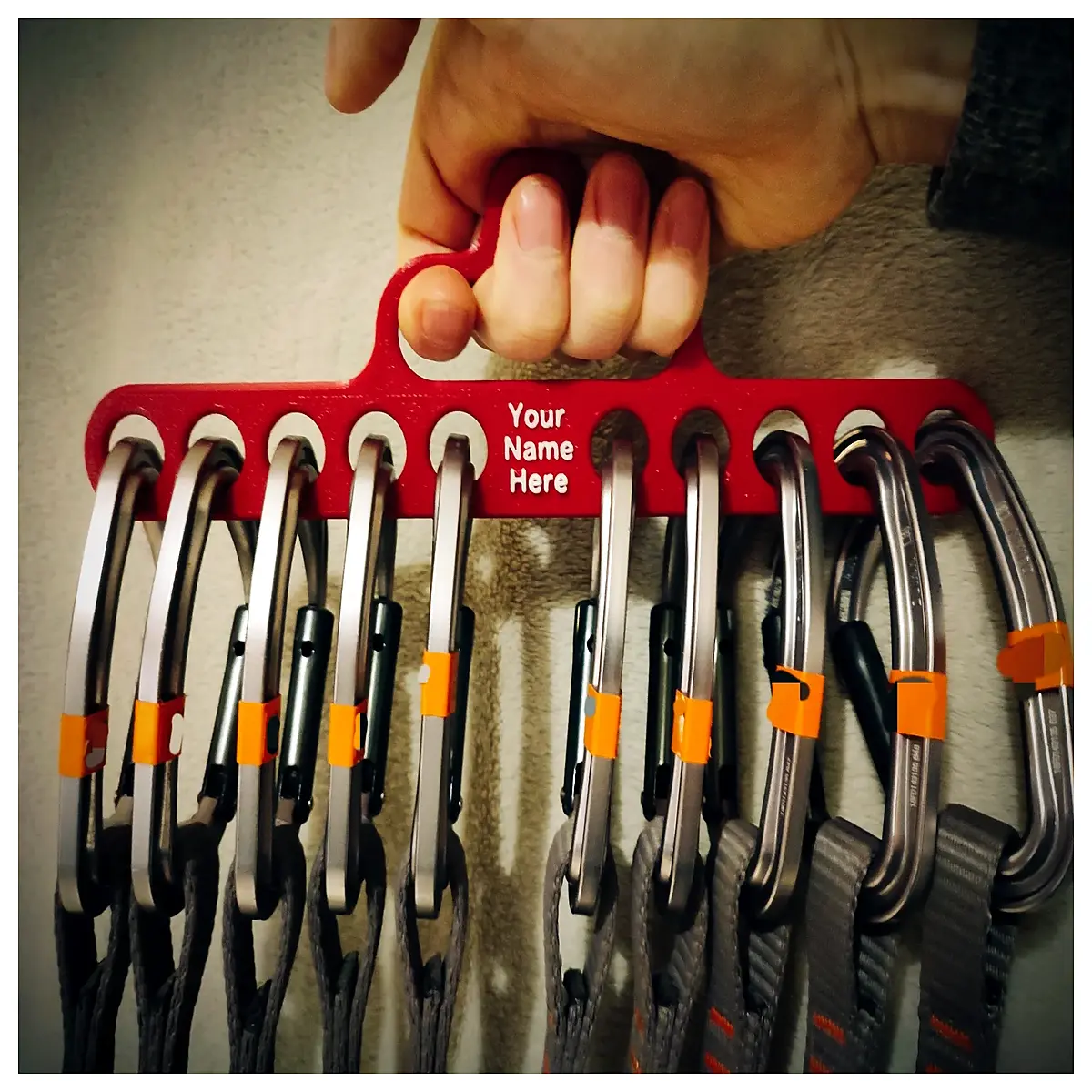 Personalized Climbing Gear Organizer Climbing Equipment Storage Rock Climbing Accessories Bouldering Gear