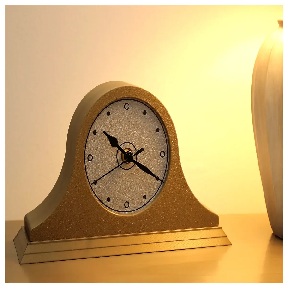 vintage mantel clock with chiming bells rustic farmhouse wall timepiece battery operated decorative shelf clock for living room