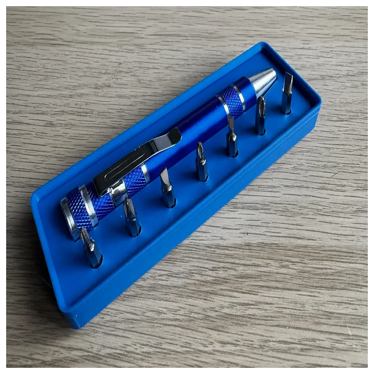 4mm Magnetic Screwdriver Organizer Box Gridfinity 3x1x2U Magnetic Tool Storage Case Screwdriver Accessories Magnetic Storage