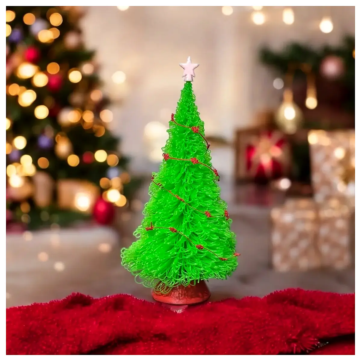 Indoor Christmas Tree Pot Planter Holiday Tree Festive Decor Christmas Decoration Gift
