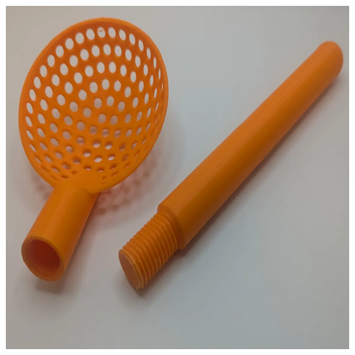ice fishing skimmer scoop tool for clearing snow and slush from hole