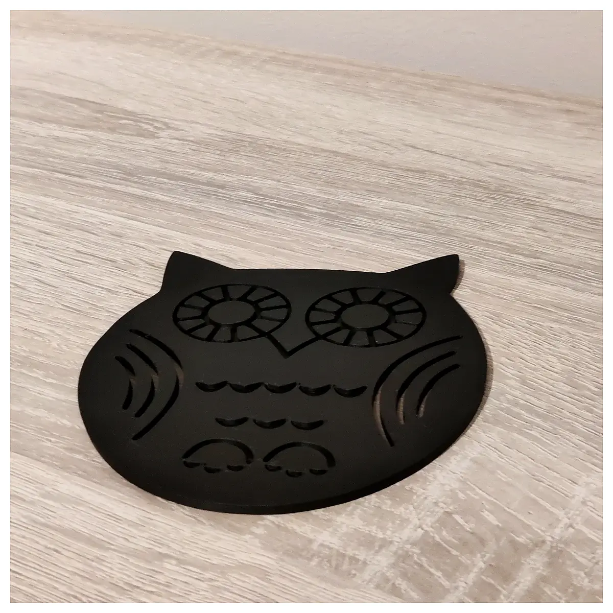 Festive Cute Owl Coasters Desktop Decoration Small Gift Coffee Mat Party Supplies Holiday Decor Ceramic Coasters