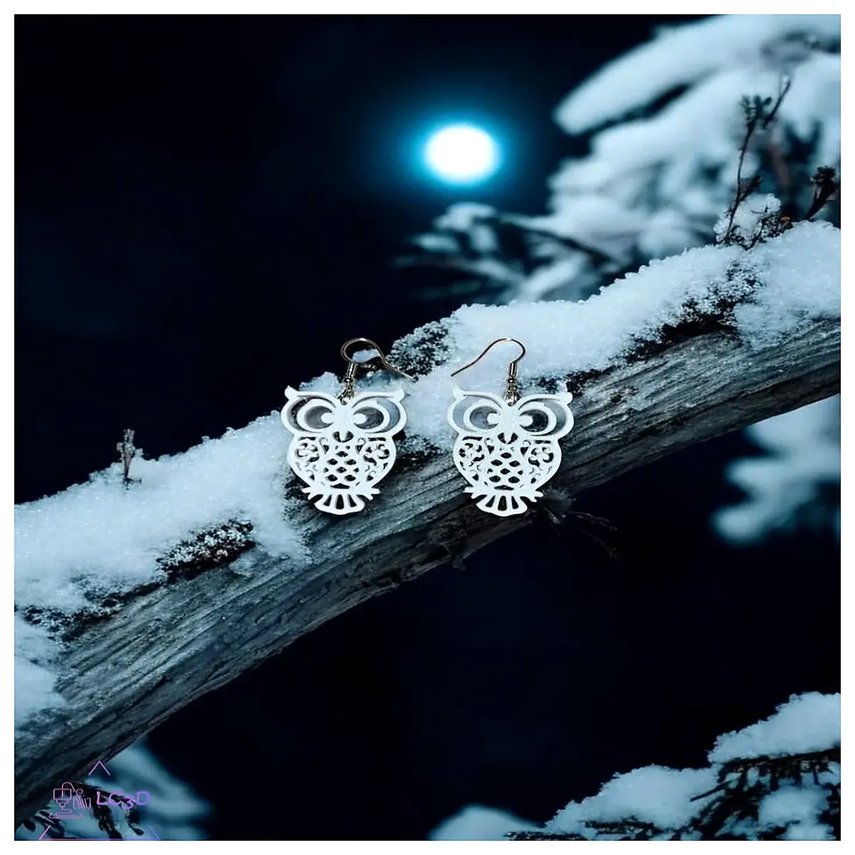 White Owl Earrings Women s Style Bird Decoration Christmas Gift Festive Accessories Elegant Feather Earrings
