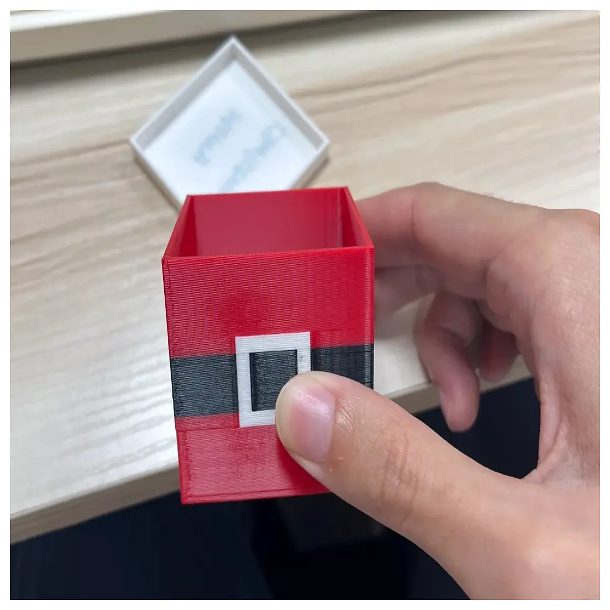 57mm square gift box small christmas present packaging festive holiday party favor container cute xmas decoration box