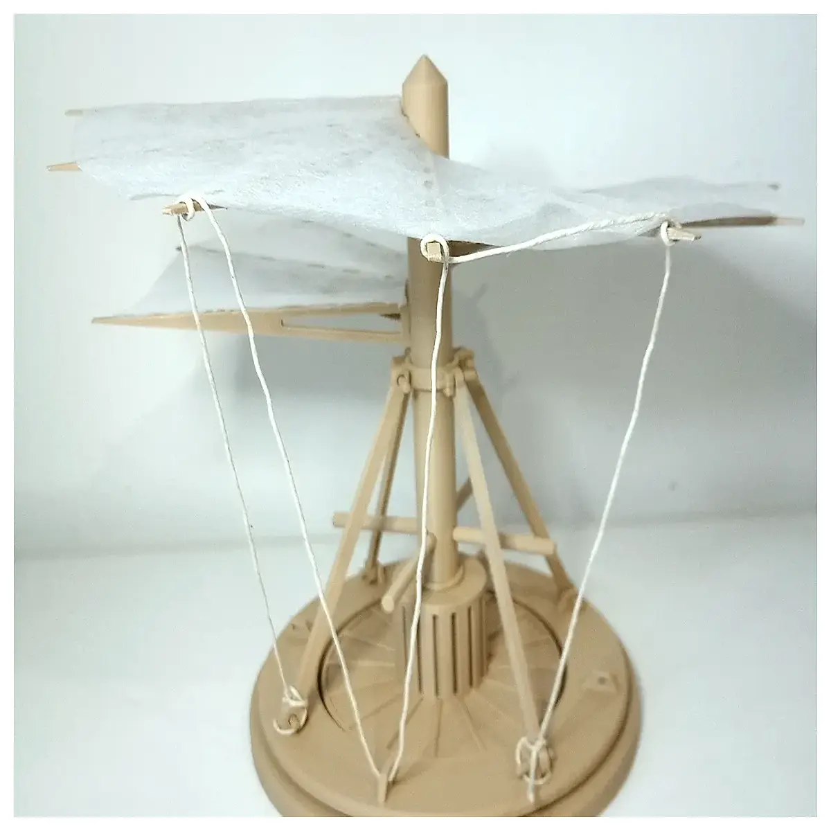 flying machine ornithopter historical aviation invention leonardo helicopter concept vintage mechanical toy educational stem