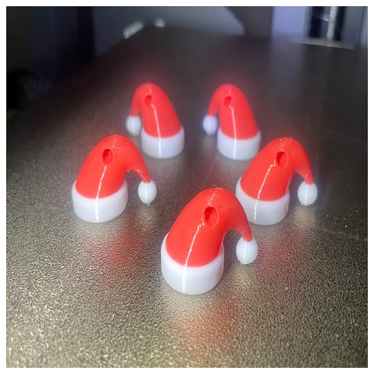 Christmas Hat Keychain Cute Festive Gift Earring Decoration Accessory Christmas Decoration Holiday Small Gift