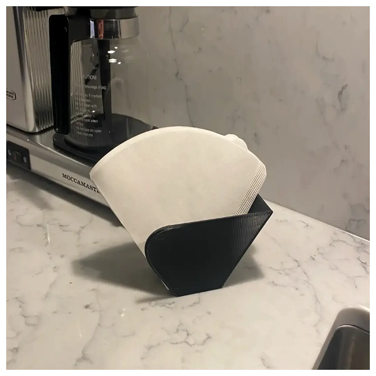 stainless steel coffee filter holder for paper drip brewer organizer kitchen counter storage rack