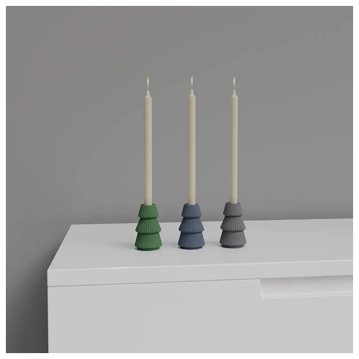 christmas tree candle holder centerpiece holiday table decor