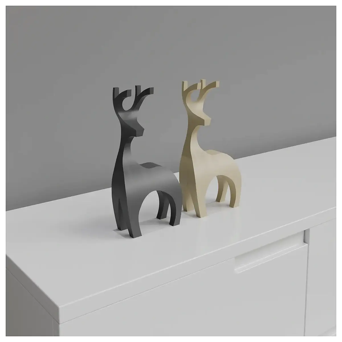 cute reindeer ornaments for christmas tree festive holiday decor gifts winter wonderland animal figurines