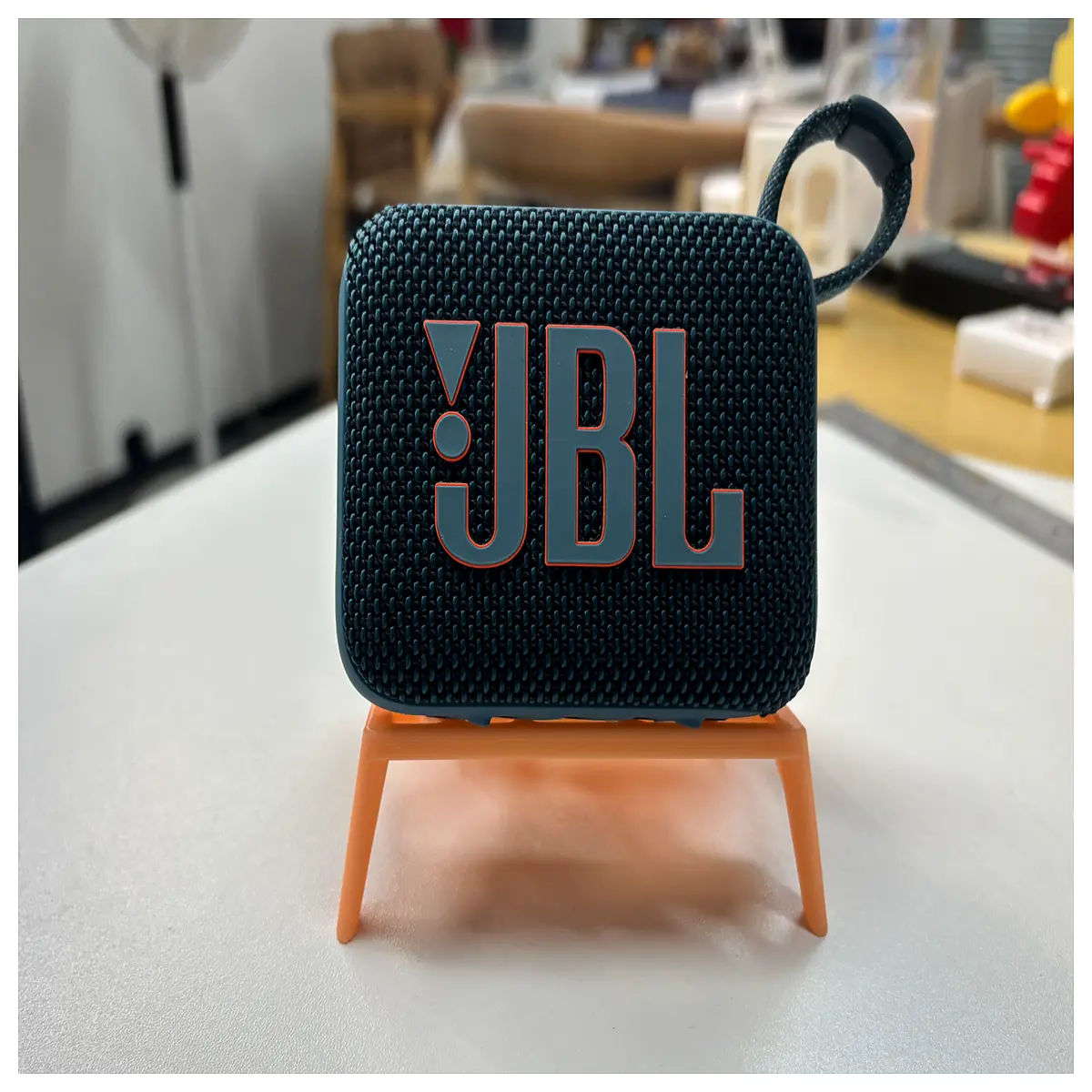 desktop for jbl go 4 speaker portable bluetooth dock holder compact travel organizer accessory