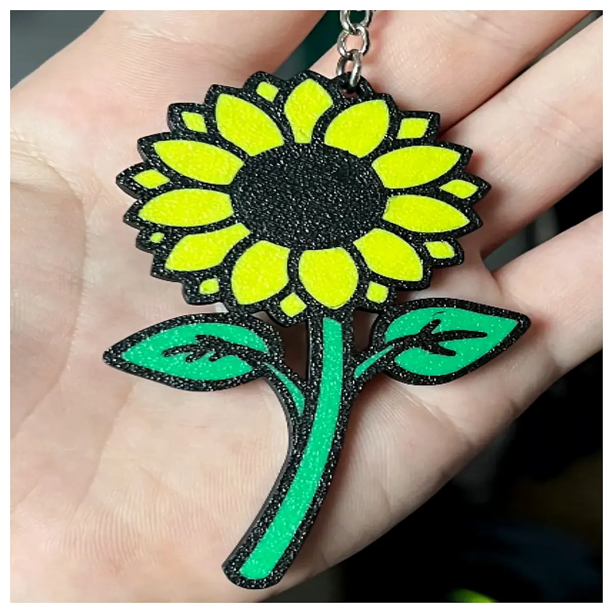 Sunflower Keychain Floral Decoration Key Chain Student Gift Creative Charm Cute Flower Accessory