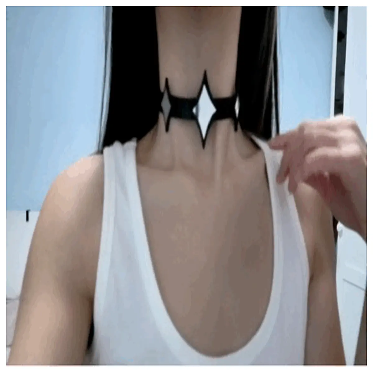 Starlight Choker Necklace Women s Shining Neck Chain Jewelry Collar Accessory Trendy Fashion Gift